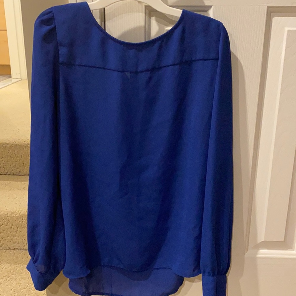JCrew size medium shirt in royal blue, hardly worn
